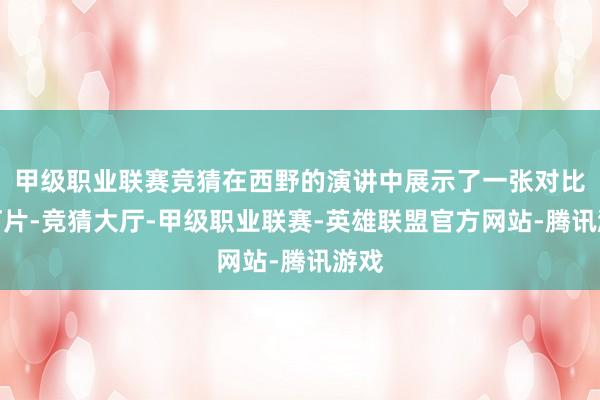 甲级职业联赛竞猜在西野的演讲中展示了一张对比幻灯片-竞猜大厅-甲级职业联赛-英雄联盟官方网站-腾讯游戏