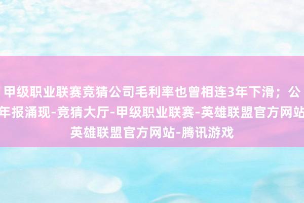 甲级职业联赛竞猜公司毛利率也曾相连3年下滑；公司2025年年报涌现-竞猜大厅-甲级职业联赛-英雄联盟官方网站-腾讯游戏
